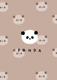 パンダらけ。ベージュ。