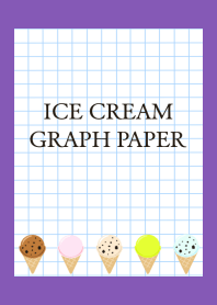 ICE CREAM GRAPH PAPER-PURPLE-YELLOW