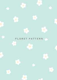Floret Pattern  - VSC 02-03 Blue Green