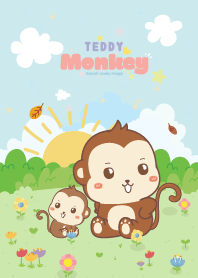 ลิงน้อย สวนดอกไม้ คาวาอี้