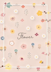 orange daisy and floral pattern 13_2