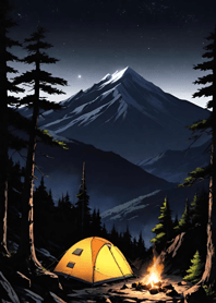 Camping mountains night 6hBZi