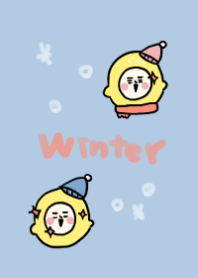 Winter happy lemon man