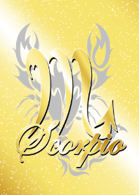 Zodiac signs -Scorpio2 gold-