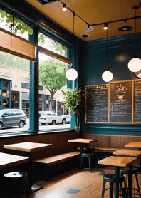 Cozy Coffee shop B24E4E