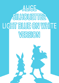 ALICE SILHOUETTE2 LIGHT BLUE ON WHITE