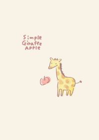 Simple Giraffe Apple Beige.