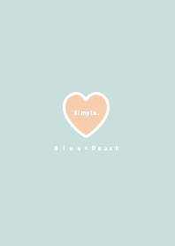 Simple theme /baby blue & peach