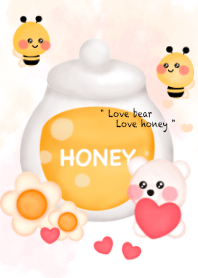 Cute bear & Honey 2