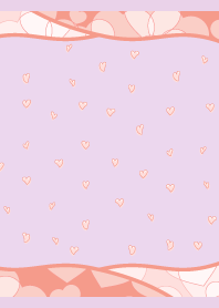 ピンクハーツ02 薄い紫