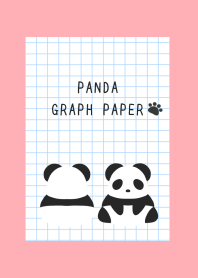 PANDA GRAPH PAPERj-PINK RED