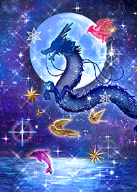 満月に幸運が集う「飛翔開運画」