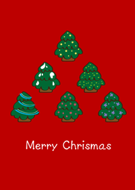 Cute Christmas tree(red)