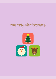Christmas Icons on lightpurple J