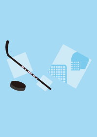 Ice hockey blue