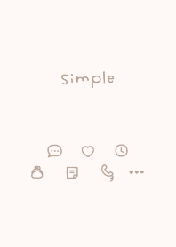 手書きシンプル♡ベージュ