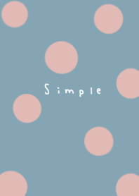 Blue beige. pink beige. Polka dots.