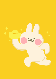 ハロー ウサギ！金運up！