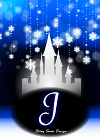 J-Initial-Snow Castle-Blue