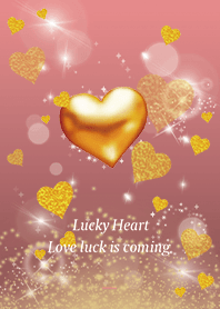 Beige Pink: Love luck UP Heart