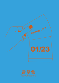 Birthday color January 23 simple