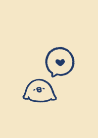 Chill out chick.(beige&blue04)