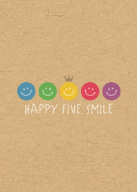 HAPPY CROWN SMILE -5color KRAFT- 32