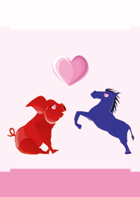ekst Red（Pig）Love Blue（Horse）