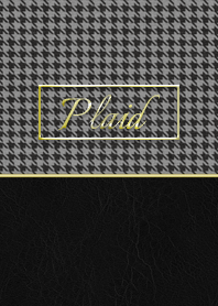 STYLISH PLAID 03. -Fluffy Black-