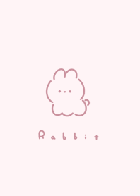 兔子 | dull pink.