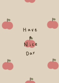 Natural beige and apples.