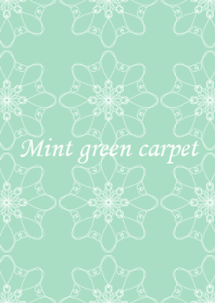 Mint green carpet