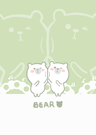 Dancing bear-apple green (bw1)