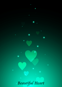 - Beautiful Luminous Green Heart -