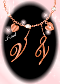 【V&T】イニシャル運気UP!ピンクゴールド