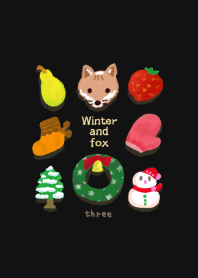 Winter fruit and fox design03