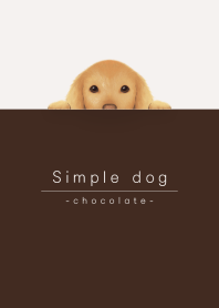 simple dog/chocolate brown