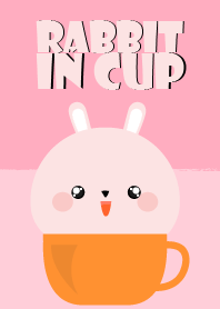 Pink Rabbit in Cup Theme