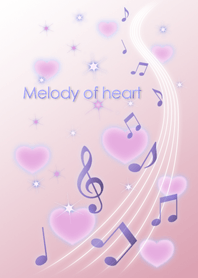 Melody of a heart shape
