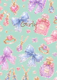 Puffy Girly02 blue green