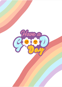 Have a good day(rainbow pink)