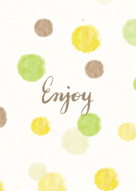 Watercolor circle 4 colors5 from Japan