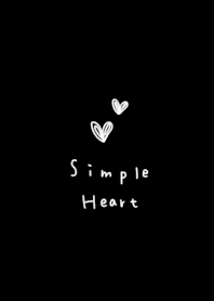 Black and white. heart.