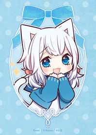 WHITE KITTEN GIRL