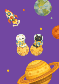 Space Cat02 purple JP