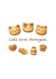 Cats love dorayaki_Pink5