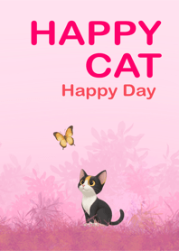 Happy Cat Happy Day _ Pink