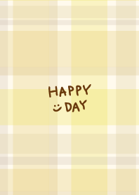 Check patterns Yellow smile from Japan