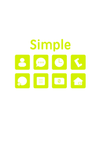 Simple Icon with White No.1-6