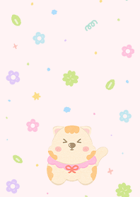 Cute Neko with flowers 1 (Pp)